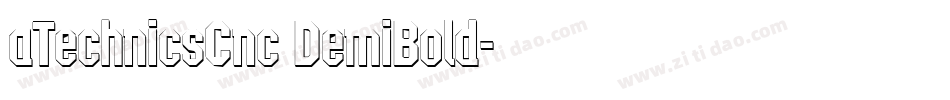 aTechnicsCnc DemiBold字体转换